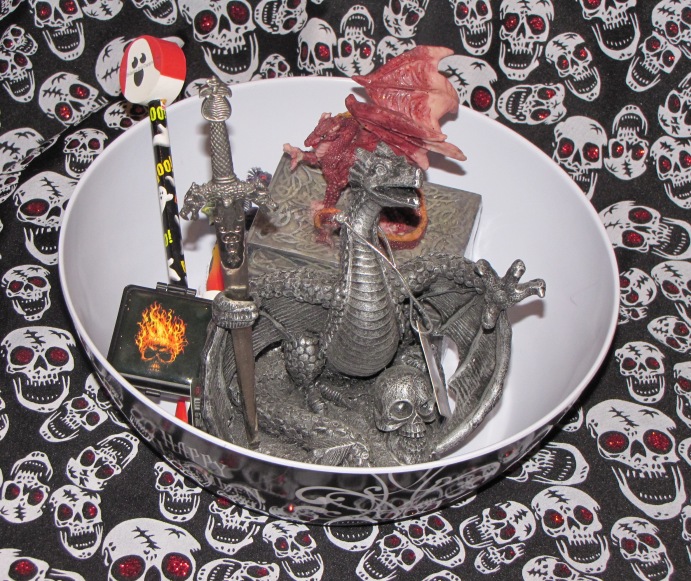 Dragon and Flames Gothic Gift Basket