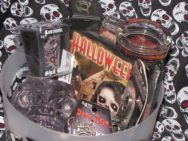 Halloween Skull Vampire Gothic Gift Basket