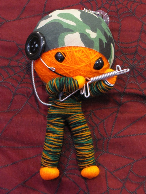 Orange Army Man w Gun Large Voodoo Doll Orange Army Man w Gun Large Voodoo Doll
