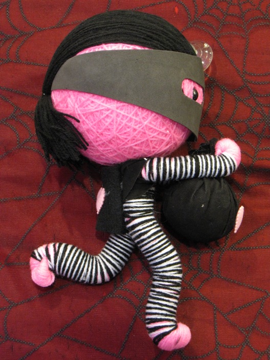 Pink Heart Loot Bandit Burglar Large Voodoo Doll
