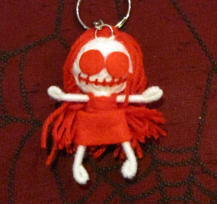 Raggedy Anne Voodoo Keychain - Click Image to Close