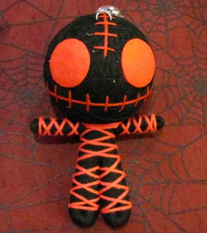 Black and Red Skelly Mummy Large Voodoo Doll
