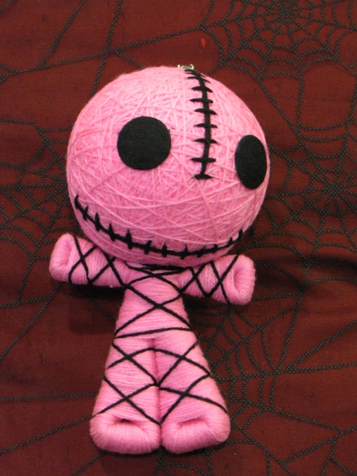 Pink & Black Skelly Mummy Large Voodoo Doll Pink & Black Skelly Mummy Large Voodoo Doll