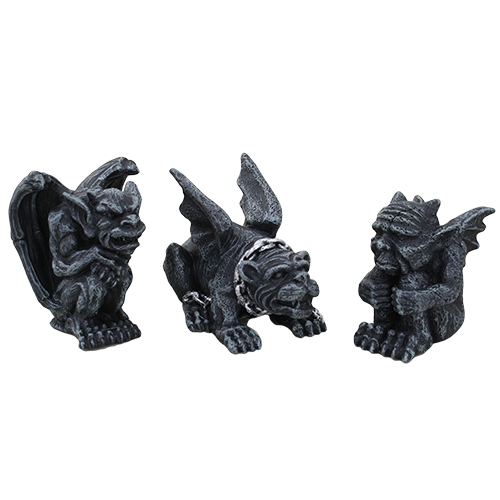 Mini Guardian Gargoyles Set of 3 - Click Image to Close