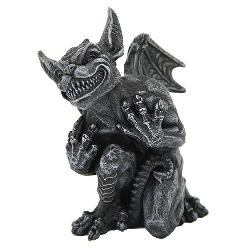 Whimsy Grinning Gargoyle Statue - Click Image to Close