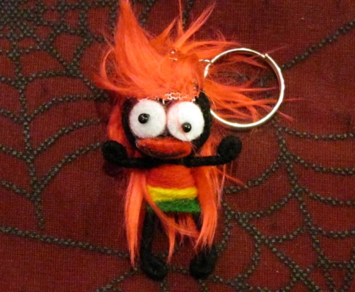 Crazy Rasta Man Voodoo Keychain