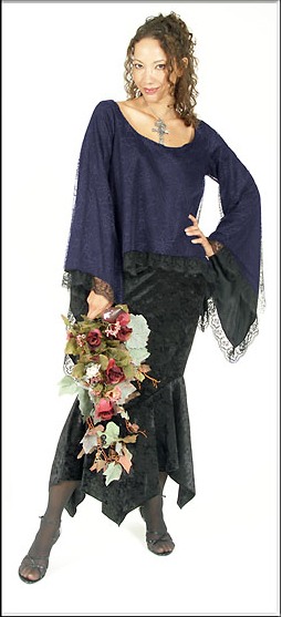 Eternal Love Plus Size Violet Minstrel Top Cobweb