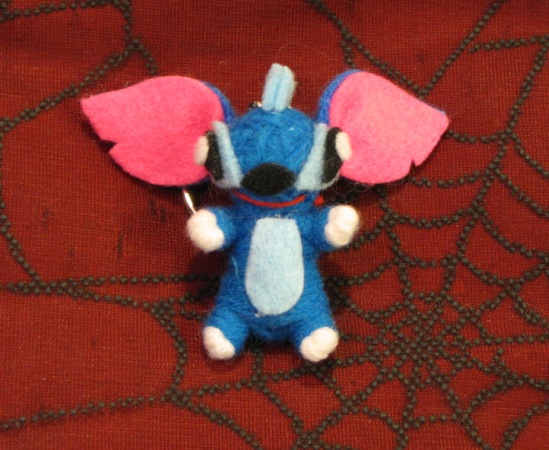 Blue Stitch Voodoo Keychain - Click Image to Close