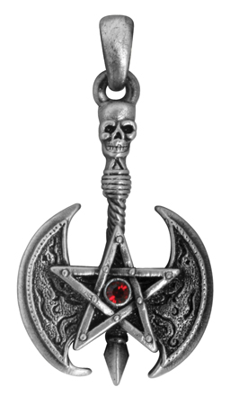 Pentacle Axe Pendant Necklace