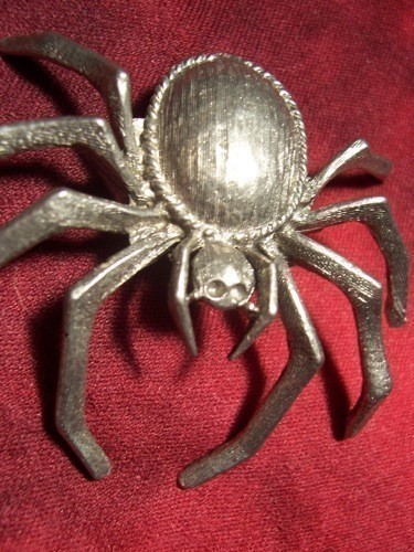 Spider Brooch Gothic Halloween by Raven