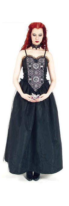 Eternal Love Pewter Sacred Heart Party Dress - Click Image to Close
