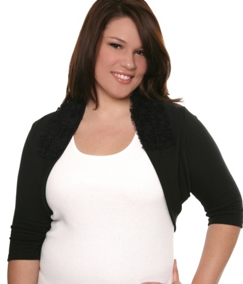Black Mesh Ruffle Gothic Bolero