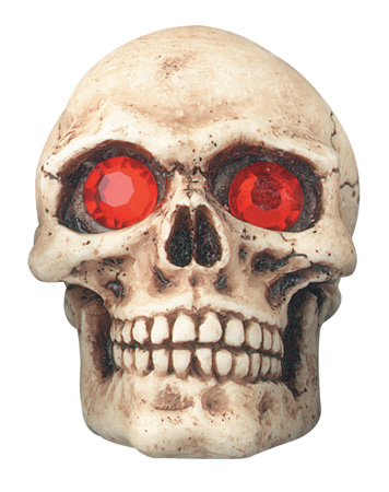 Skull Shift Knob W/Red Eyes - Click Image to Close