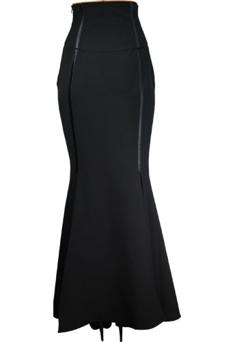 Plus Size Black Gothic Vampire Corset Waist Long Skirt - Click Image to Close