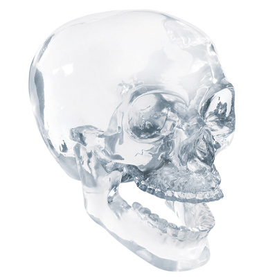 Large Clear Crystal Skull with Movable Jaw Large Clear Crystal Skull with Movable Jaw