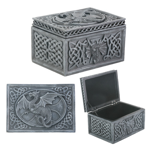 Dragon Celtic Jewelry Box - Click Image to Close