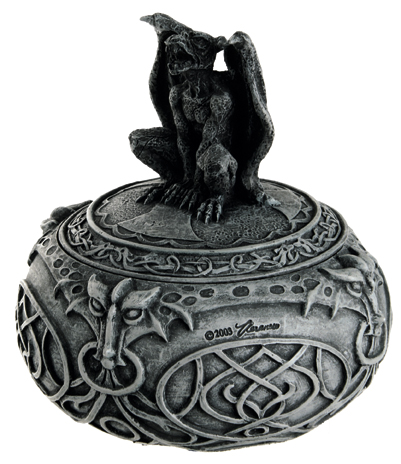 Gargoyle Lidded Jewelry Box