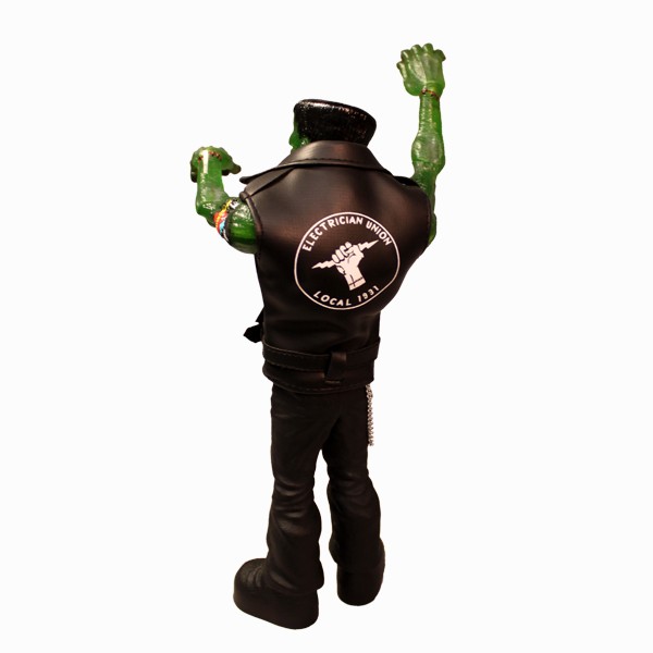 Universal Monsters Clear Green Rebel Frankenstein 9 Inch Figurine *Comic Con EXCLUSIVE* - Click Image to Close