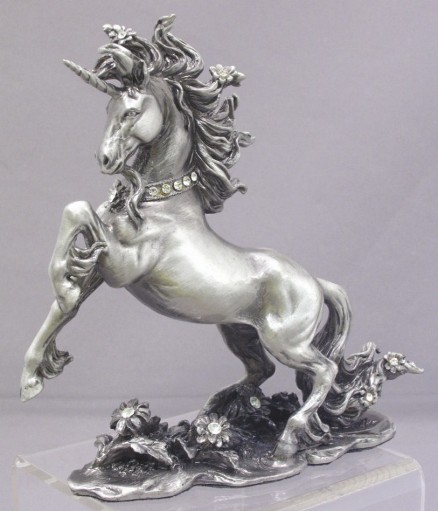 Pewter Unicorn Jewels Stomping