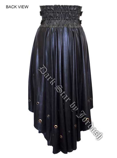 Dark Star Underbust Bodice PVC Gothic Dress Skirt w D Rings - Click Image to Close