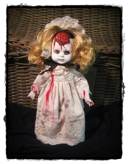 Vampire with Mouth On Head Creepy Horror Doll by Bastet2329