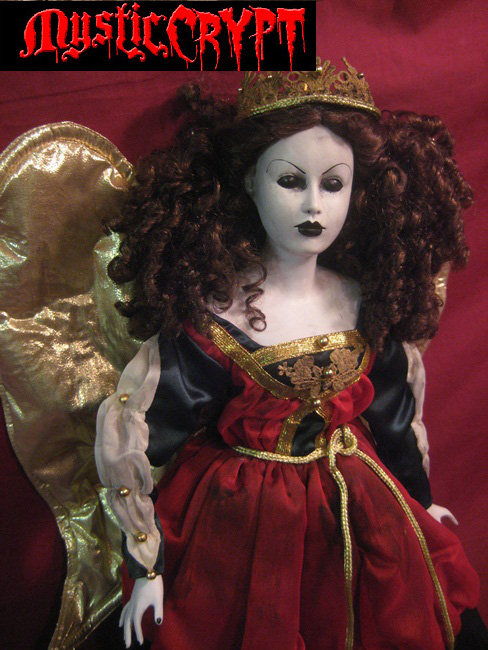 Large Holiday Angel w Gold Wings Horror Doll by Bastet2329 - Click Image to Close