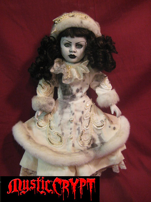 Spooky Winter Lady Creepy Horror Doll by Bastet2329