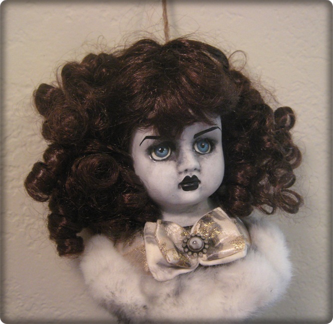 Creepy Hanging Head w Faux Fur Creepy Horror Doll by Bastet2329 Creepy Hanging Head w Faux Fur Creepy Horror Doll by Bastet2329