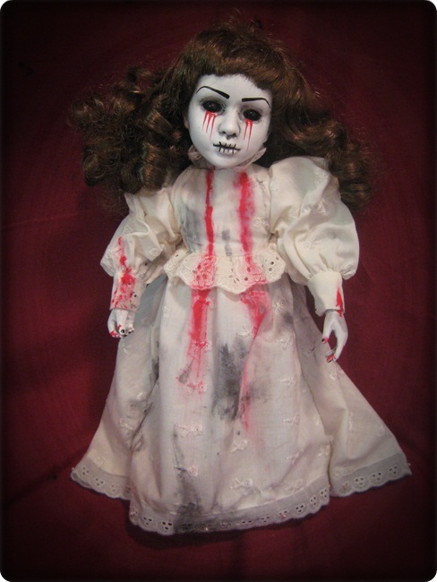 Smaller Tears of Blood Zombie Creepy Horror Doll by Bastet2329 Smaller Tears of Blood Zombie Creepy Horror Doll by Bastet2329