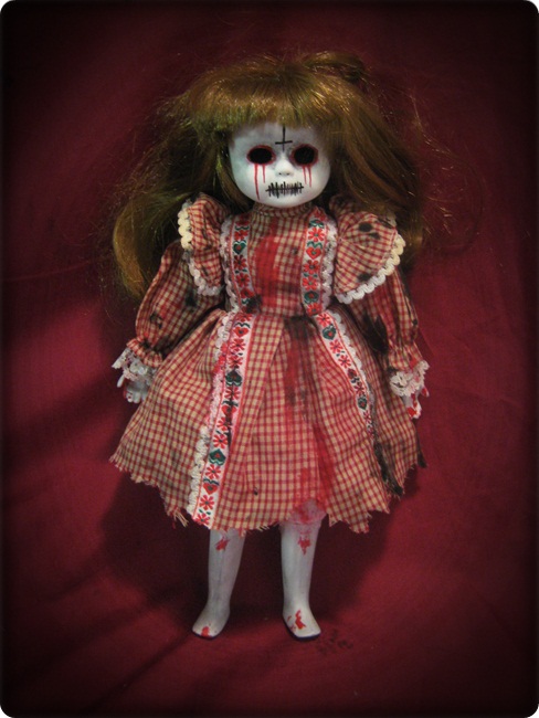 Smaller Tears of Blood Zombie Checker Creepy Horror Doll by Bast Smaller Tears of Blood Zombie Checker Creepy Horror Doll by Bast