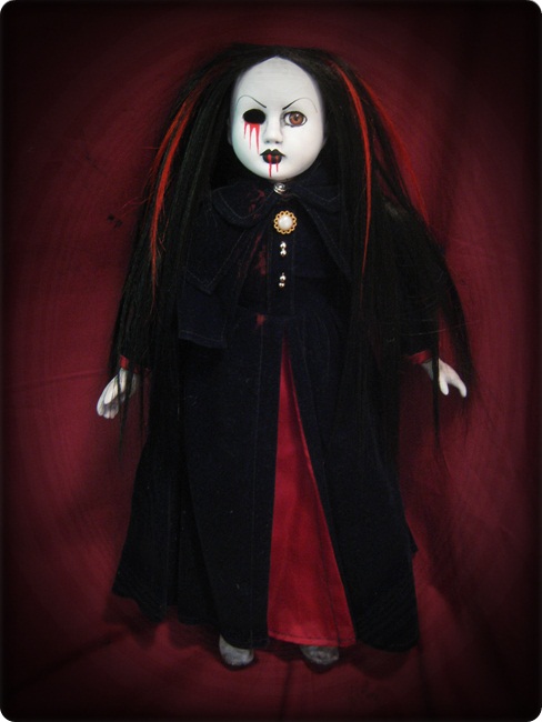 Red & Black Hair Velvet Bloody Creepy Horror Doll by Bastet2329 Red & Black Hair Velvet Bloody Creepy Horror Doll by Bastet2329