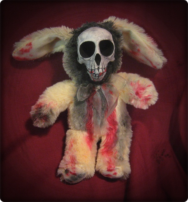 Yellow Skull Rabbit Bunny Creepy Horror Doll by Bastet2329 Yellow Skull Rabbit Bunny Creepy Horror Doll by Bastet2329