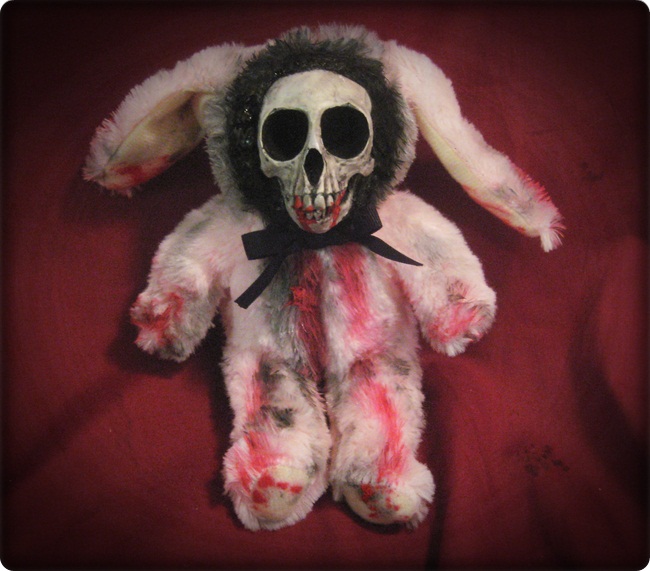 Pink Skull Rabbit Bunny Creepy Horror Doll by Bastet2329 Pink Skull Rabbit Bunny Creepy Horror Doll by Bastet2329