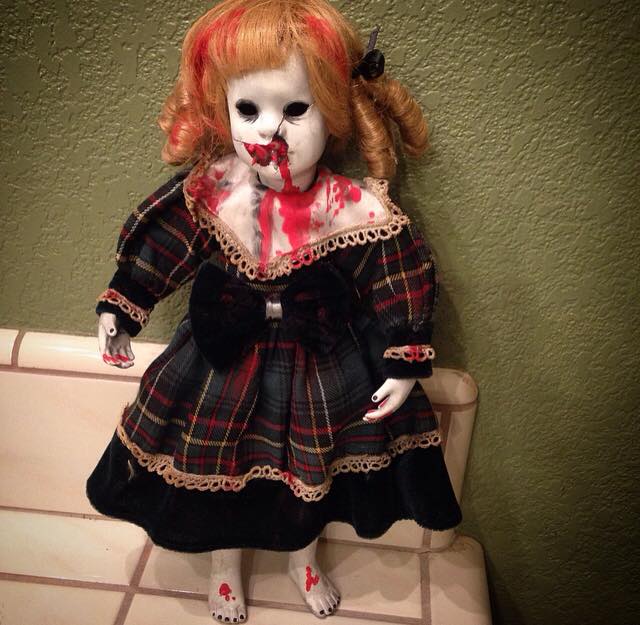 The Grudge Blonde Vampire Creepy Horror Doll by Bastet2329