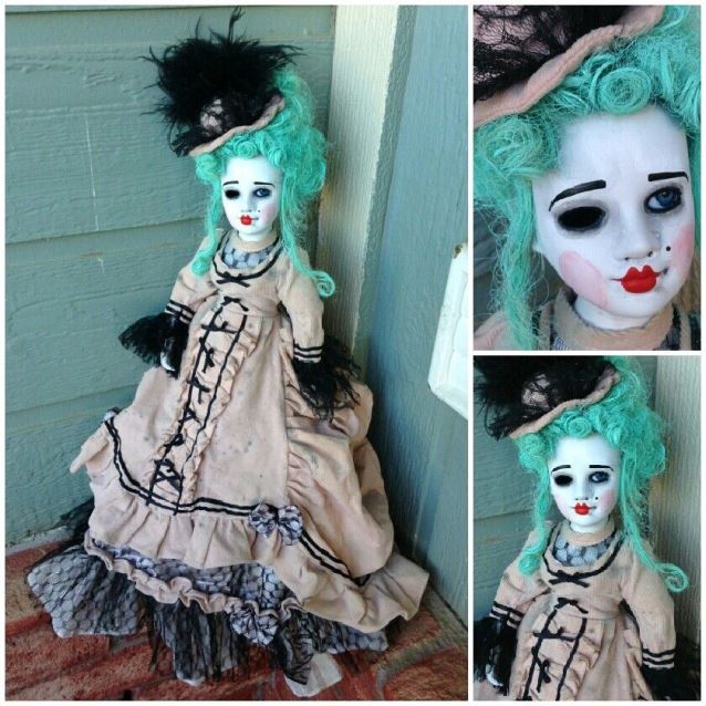 Marie Antoinette Style French Lady Creepy Horror Doll by Bastet2329