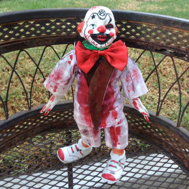 Crazy Creepy Stalker Clown Circus Sideshow Creepy Horror Doll by Christie Creepydolls