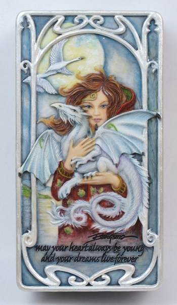 "Release Dream" White Dragon Jewelry Box by Jody Bergsma