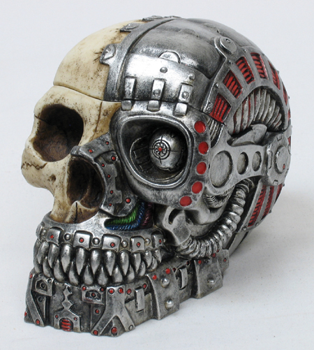 Cyborg Skull Ashtray