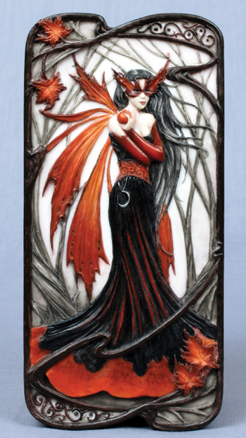 "Mask of Autumn" Fairy Jewelry Box by Jessica Galbreth "Mask of Autumn" Fairy Jewelry Box by Jessica Galbreth