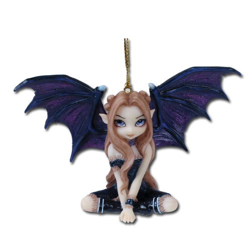 Jasmine Becket Griffith Fairy in Black Lace Fairy Ornament