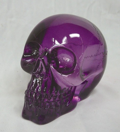 Spooky Purple Translucent Skull
