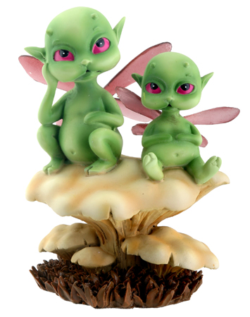 Woaboas Alien Fairy Mushroom Figurine Woaboas Alien Fairy Mushroom Figurine