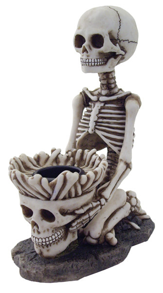Skeleton Candle Holder