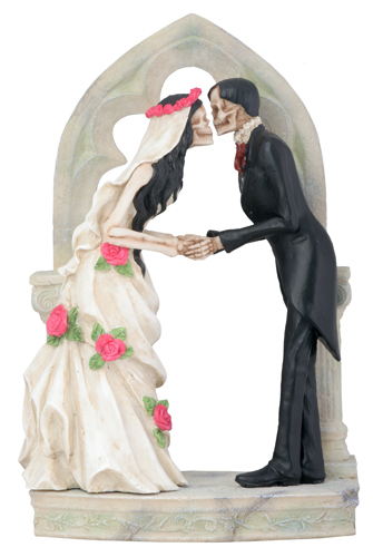 Love Never Dies Wedding Couple Wedding Cake Topper - Click Image to Close
