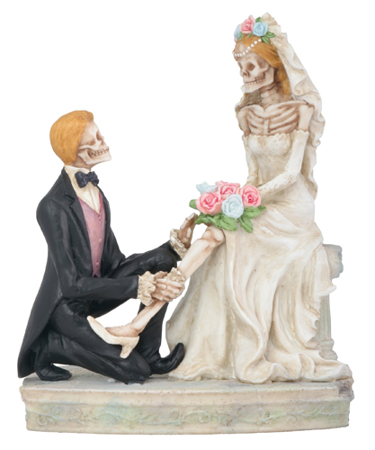 Love Never Dies the Garter Wedding Cake Topper - Click Image to Close