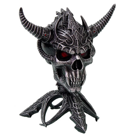 Gothic Evil Cyber Skull by Anne Stokes