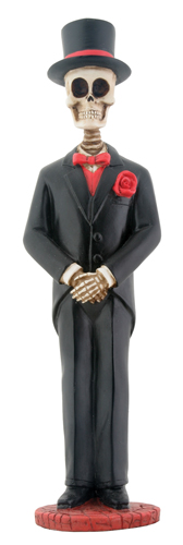 Day of Dead Large Skull Groom - Click Image to Close