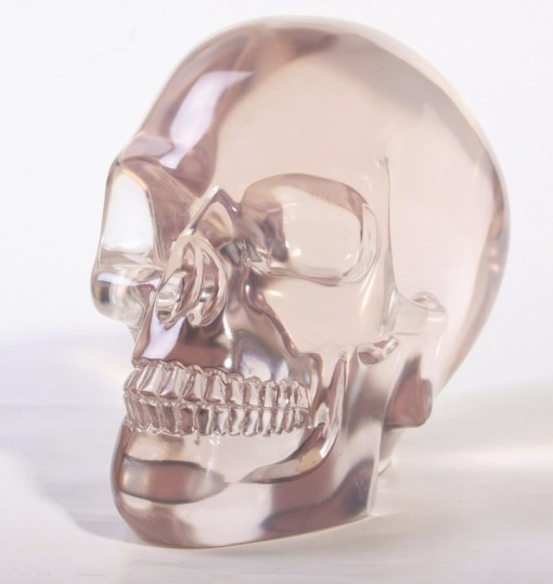Large Spooky Translucent Crystal Skull