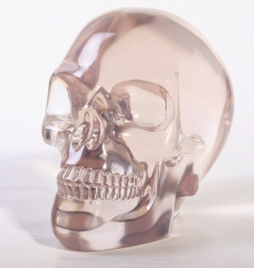 Large Spooky Translucent Crystal Skull Large Spooky Translucent Crystal Skull