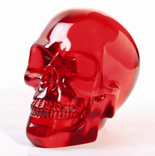 Large Red Crystal Skull
